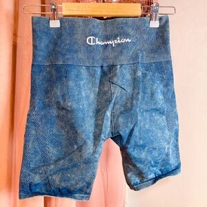 Champion Jegging Biker Shorts: Teal (Medium)